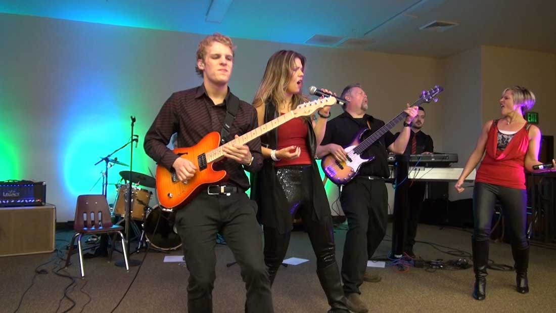 No Limits Party Band Performing for Community Event