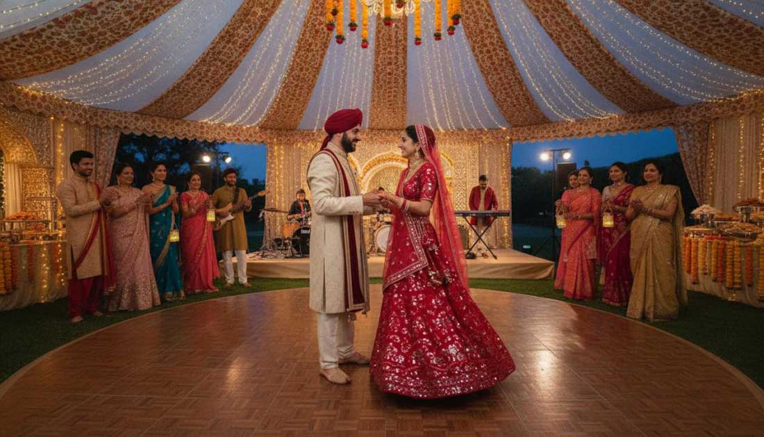A Father and Daughter Dance at a Wedding Reception