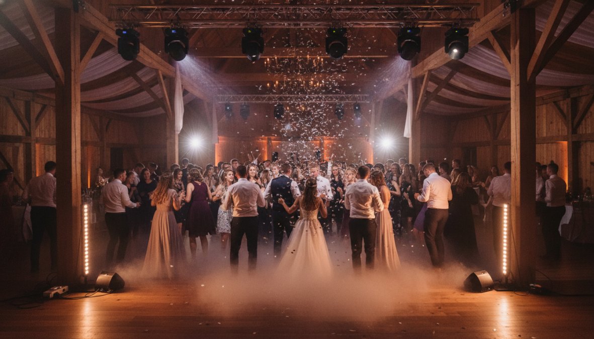 Guests Dancing at a Wedding