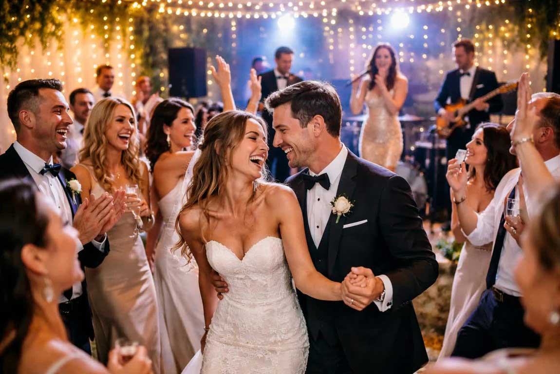 Plan Wedding Reception Music for Dance Floor Energy