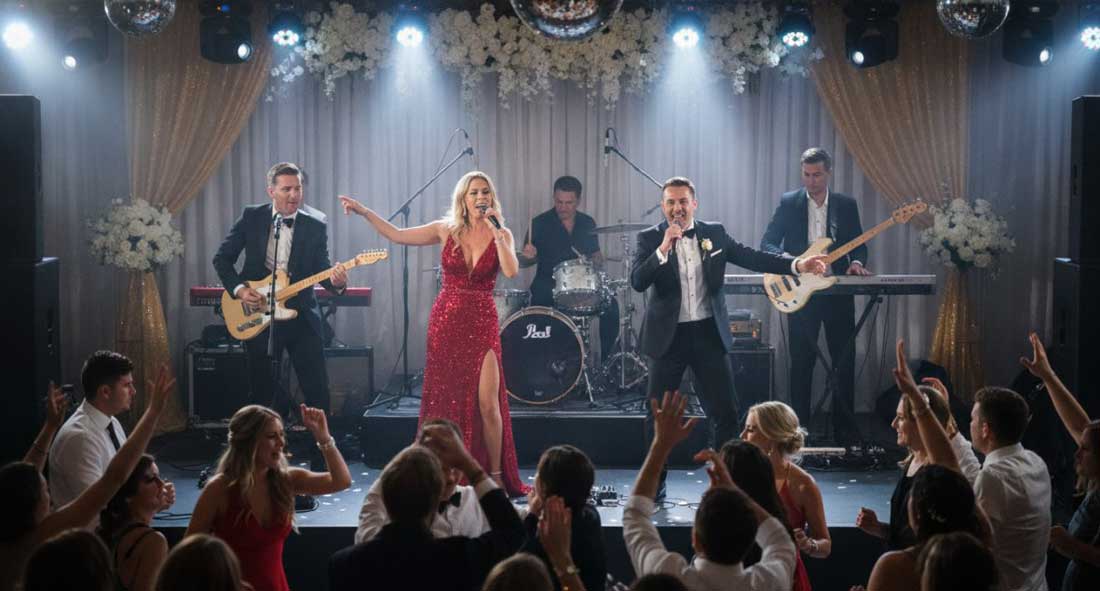 A Live Wedding Band Delivers Great Entertainment for Wedding Parties