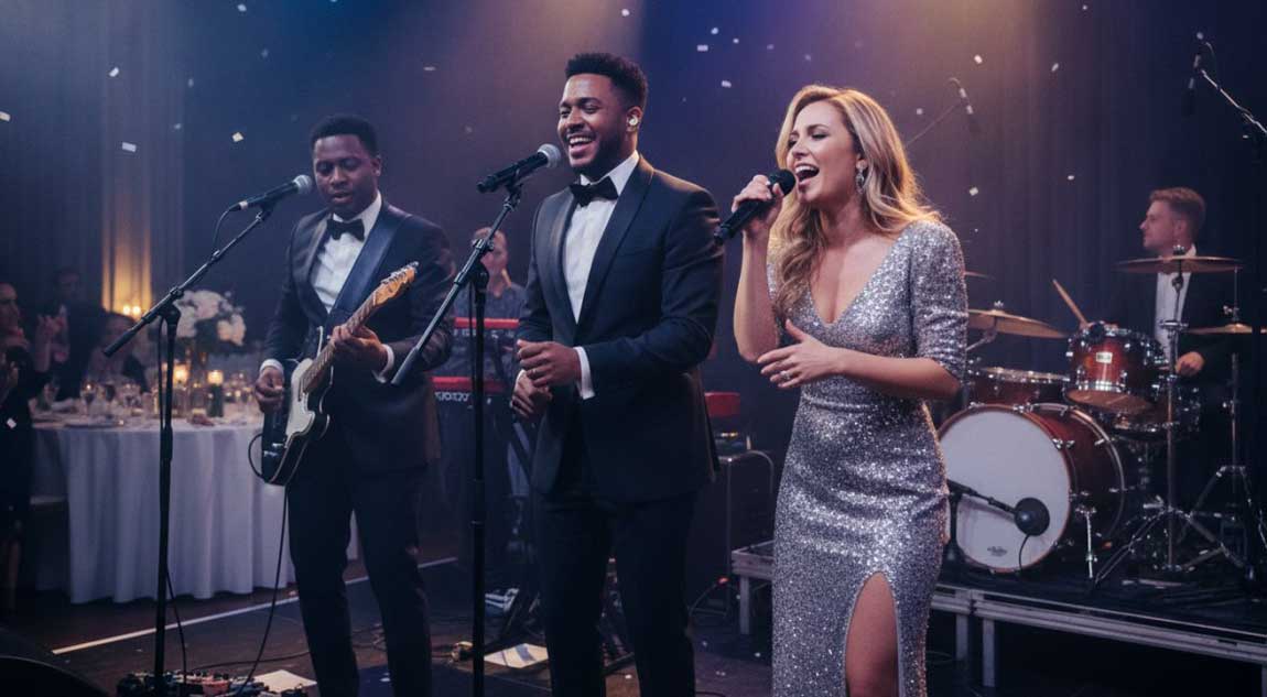A Live Wedding Band Staying Within Sound Limitations