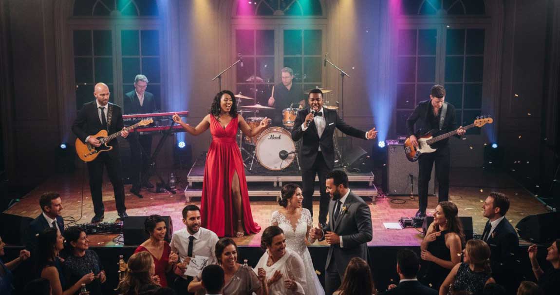 A Wedding Party Band Keeping the Volume at Levels that Are Acceptable to Guests