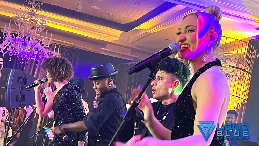 Liquid Blue Performing at an Upscale Wedding Reception