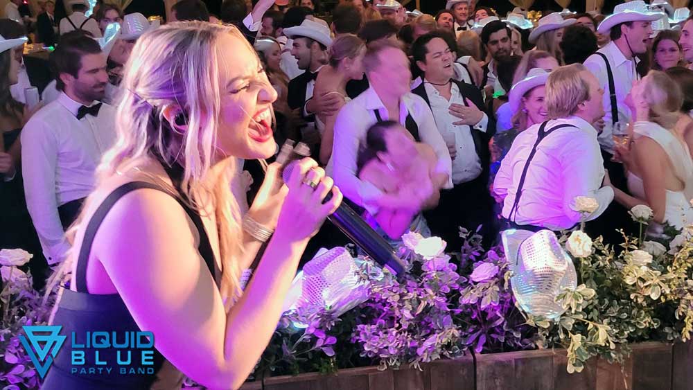 Liquid Blue Performs at an Upscale Wedding Reception Party