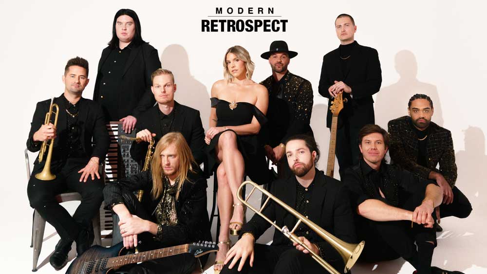 Modern Retrospect Band Pumping Out Wedding Reception Dance Music