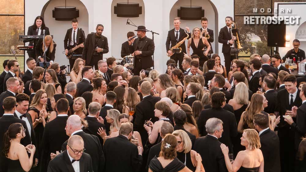 Modern Retrospect Keeps the Dance Floor Buzzing at a Celebrity Wedding