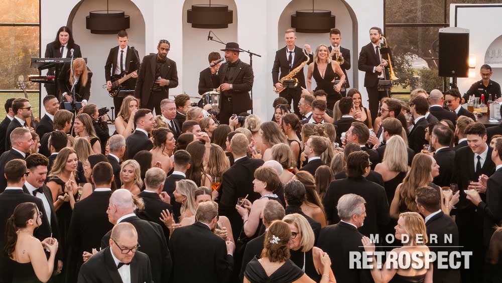 Modern Retrospect is Keeping the Dance Floor Packed at a Celebrity Wedding Party