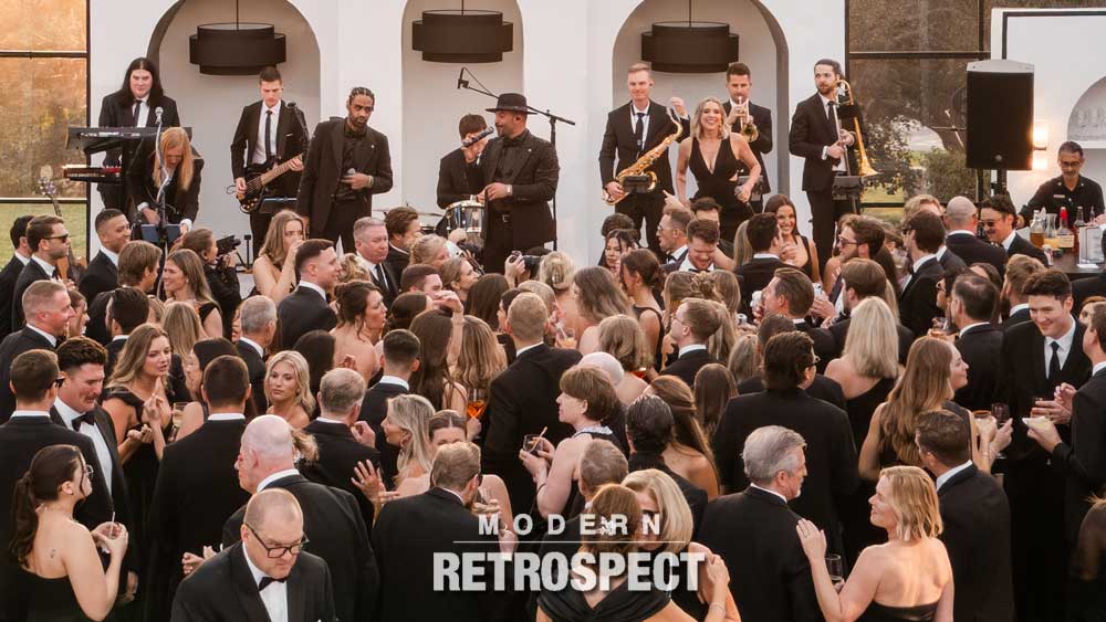 Modern Retrospect: A Luxury, Upscale Wedding Band Performing at Super Bowl Winning Quarterback Sam Darnold's Wedding Reception