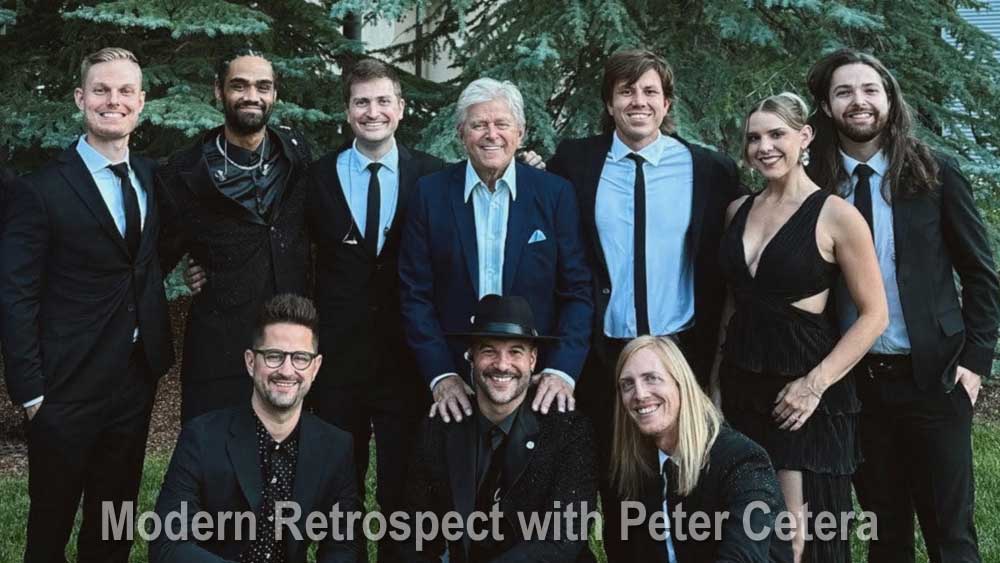 Modern Retrospect Posing with Peter Cetera, Singer and Founding Member of the Popular Rock Band Chicago