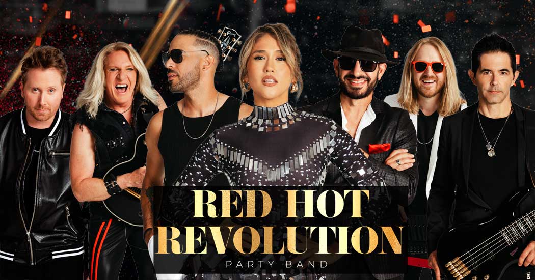 Red Hot Revolution Luxury Band for Parties, Corporate Events, Weddings, and Celebrity Parties